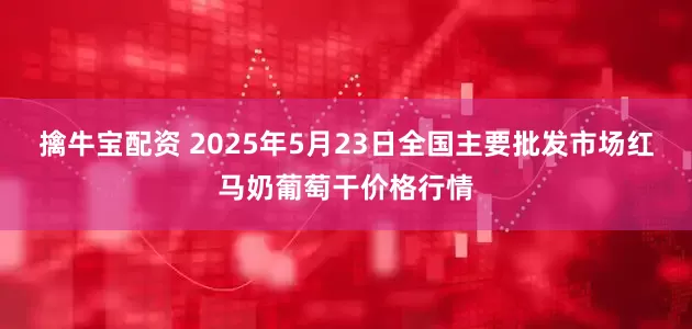 擒牛宝配资 2025年5月23日全国主要批发市场红马奶葡萄干价格行情